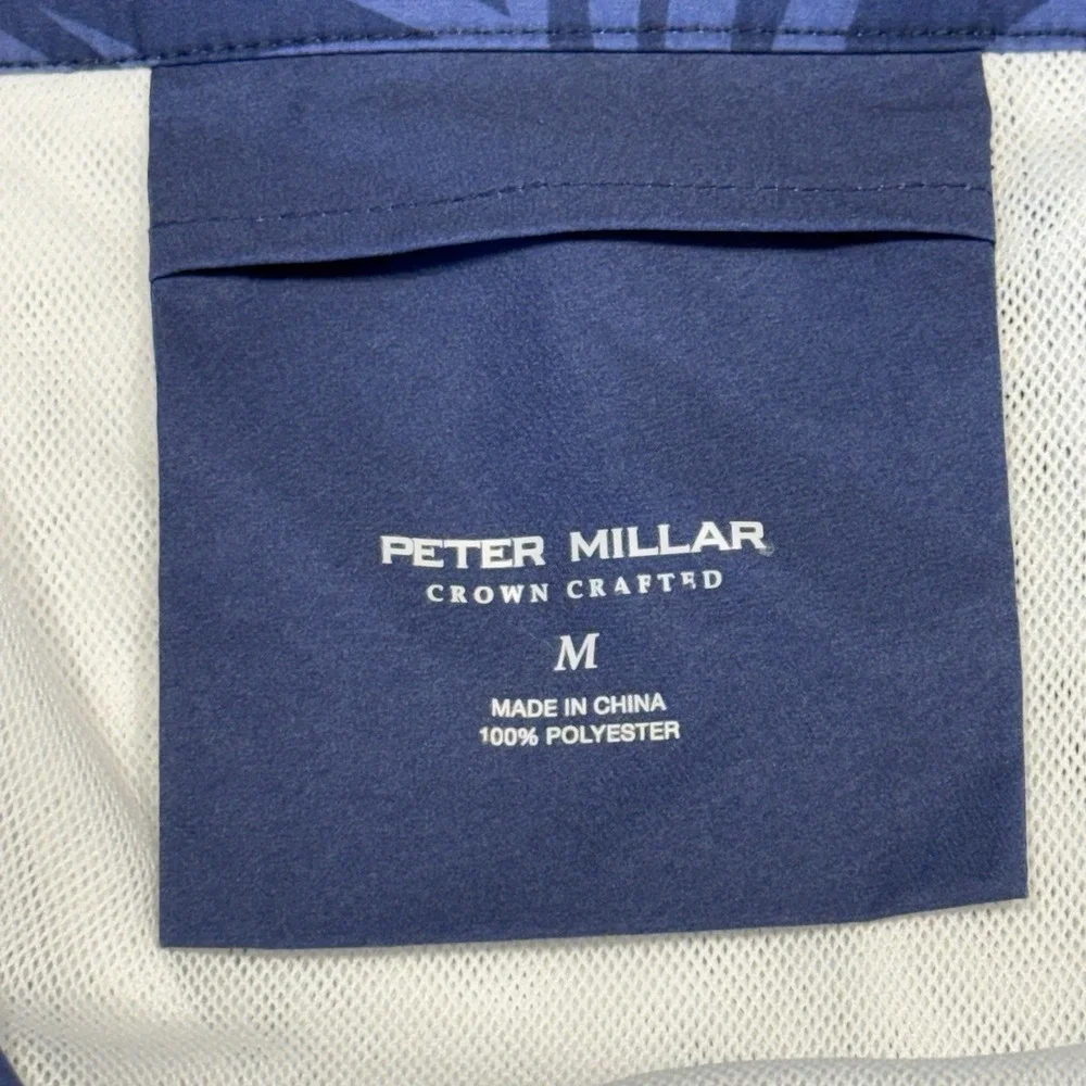 Peter Millar Crown Crafted Men's Navy Swim‎ Suit In Medium With Floral Design